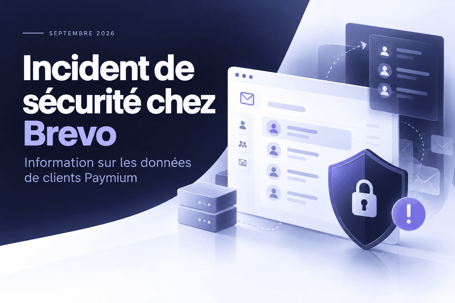 Incident de sécurité chez Brevo : information sur les données de clients Paymium