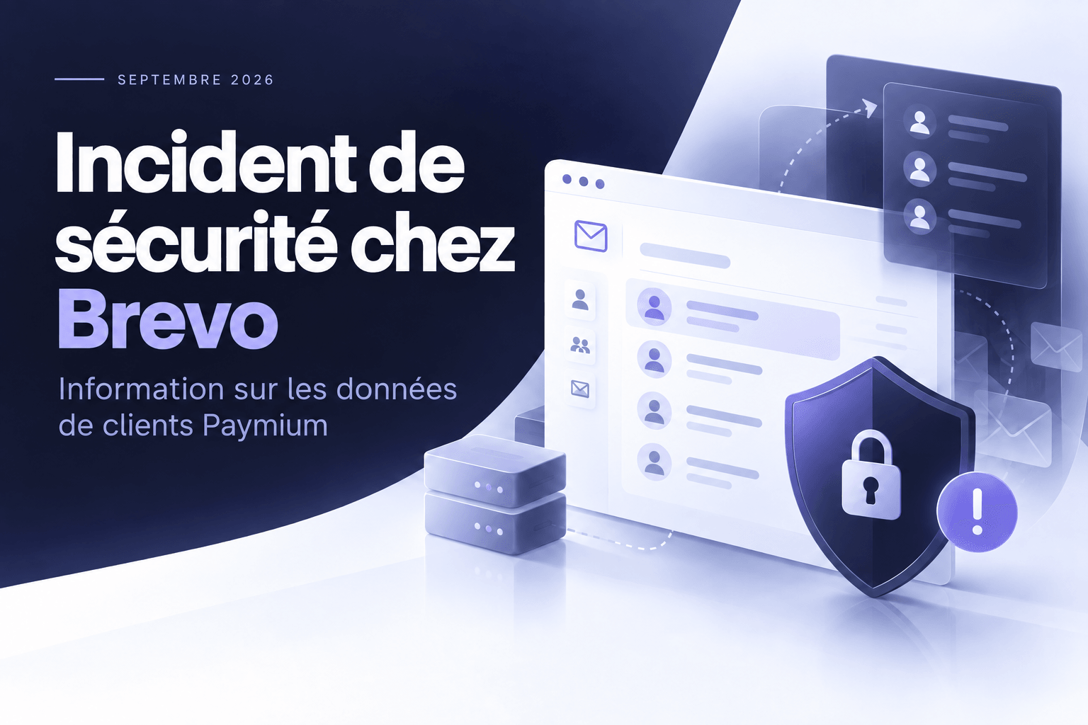 Incident de sécurité chez Brevo : information sur les données de clients Paymium