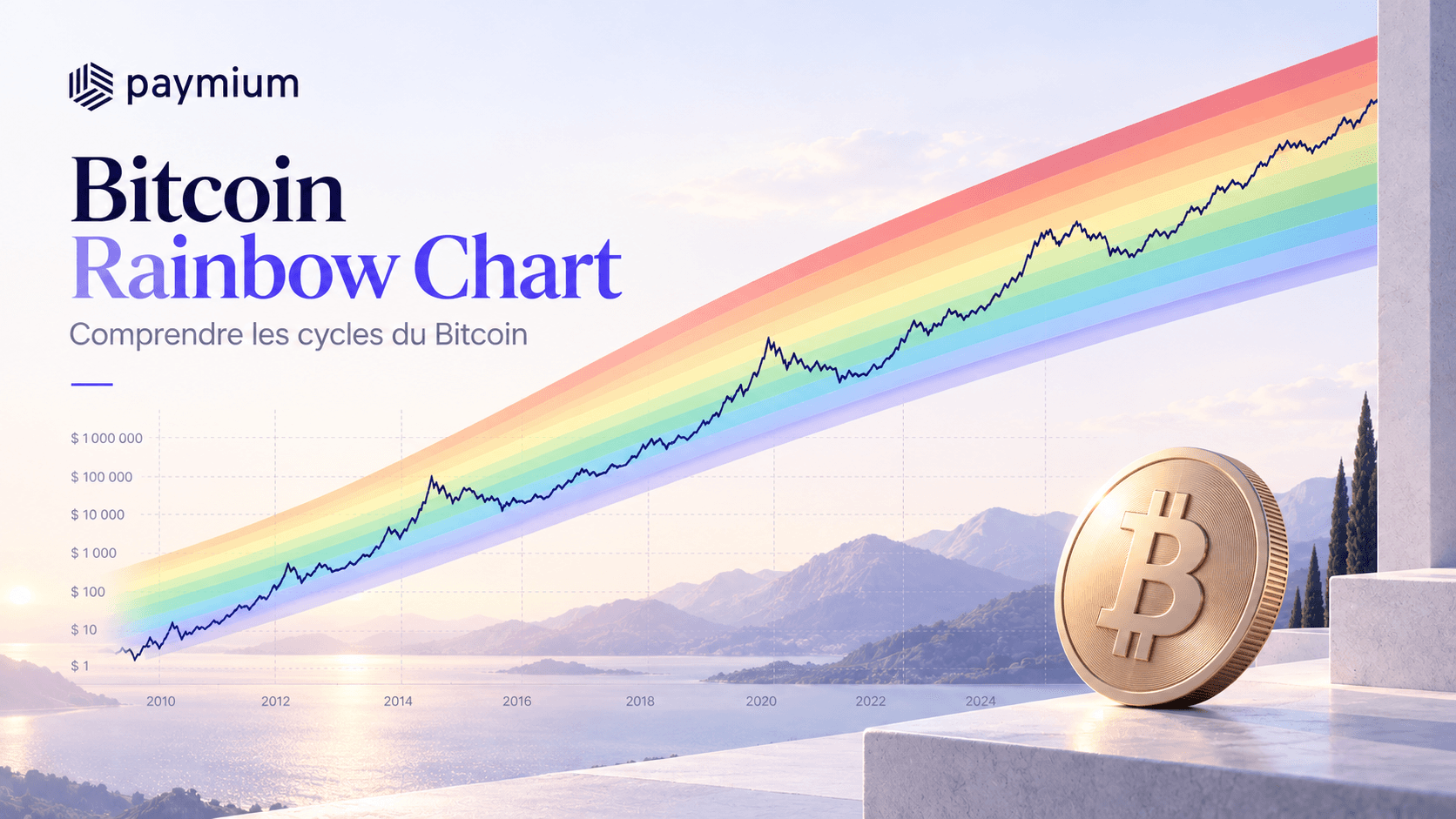 Bitcoin Rainbow Chart : comprendre le graphique arc-en-ciel pour analyser les cycles du Bitcoin